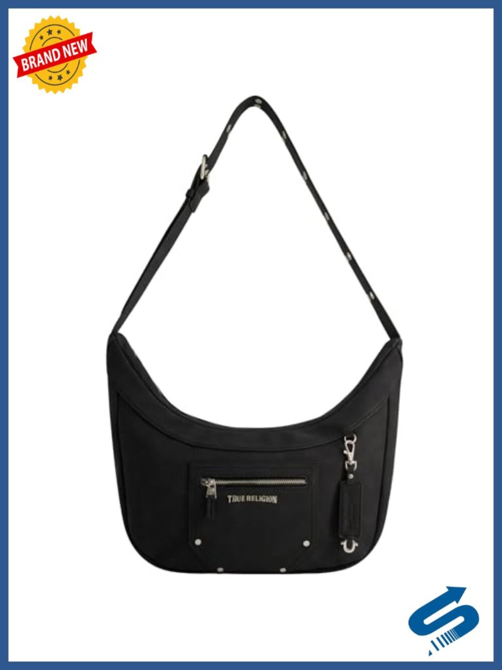 Faux Suede Hobo Shoulder Bag with Adjustable Strap